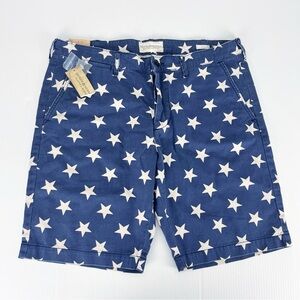 Denim & Supply Ralph Lauren Blue Stars Print USA Shorts Mens 36